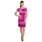 Colorblock Sheath Crinkle Dress - DR650